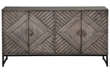 Treybrook Distressed Gray Accent Cabinet