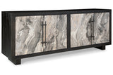 Lakenwood Black/Gray/Ivory Accent Cabinet