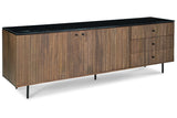 Barnford Brown/Black Accent Cabinet