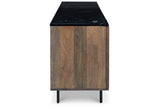 Barnford Brown/Black Accent Cabinet