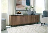 Barnford Brown/Black Accent Cabinet