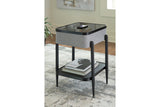 Jorvalee Gray/Black Accent Table