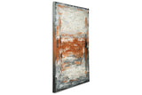 Carmely Gray/White/Orange Wall Art