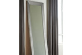 Duka Silver Finish Floor Mirror