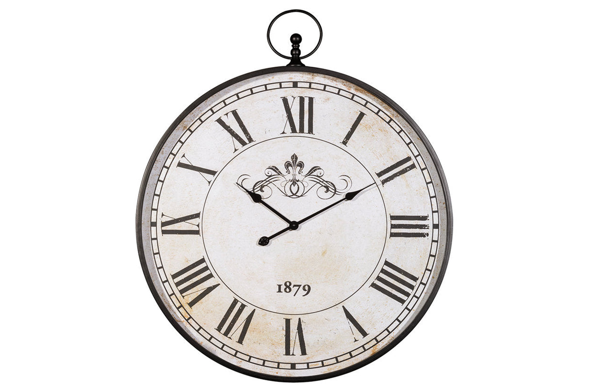 Augustina Antique Black Wall Clock