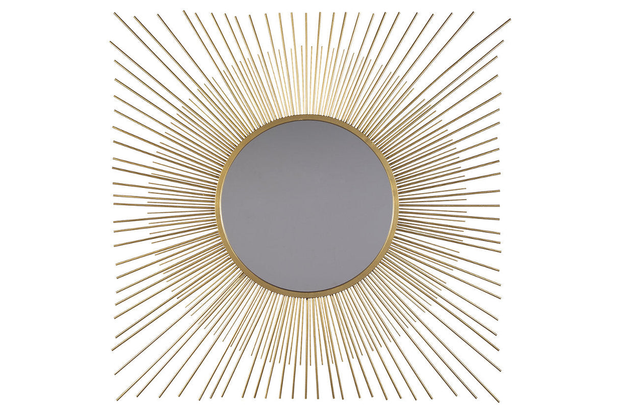 Elspeth Gold Finish Accent Mirror