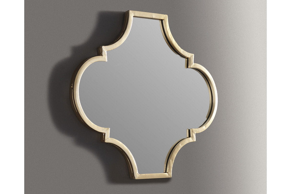 Callie Gold Finish Accent Mirror