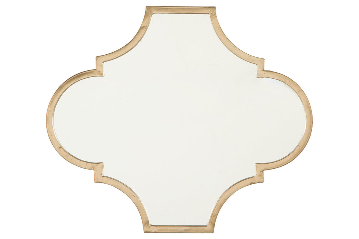 Callie Gold Finish Accent Mirror