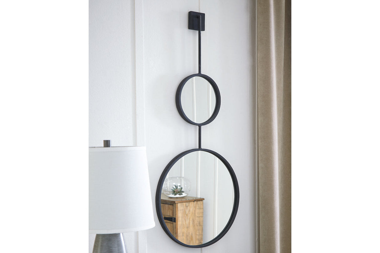 Brewer Black Accent Mirror