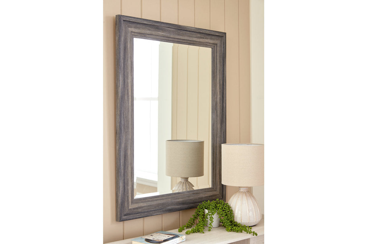 Jacee Antique Gray Accent Mirror