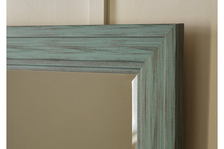 Jacee Antique Teal Accent Mirror