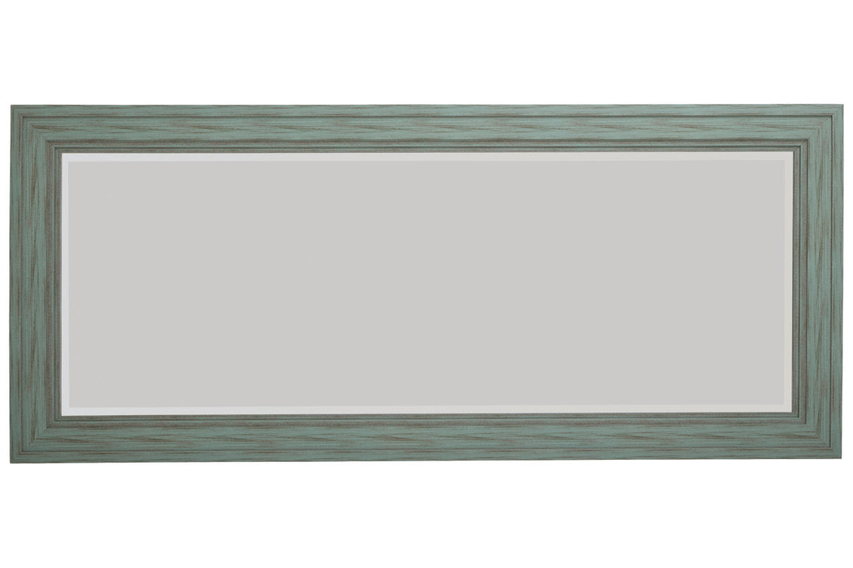 Jacee Antique Teal Floor Mirror