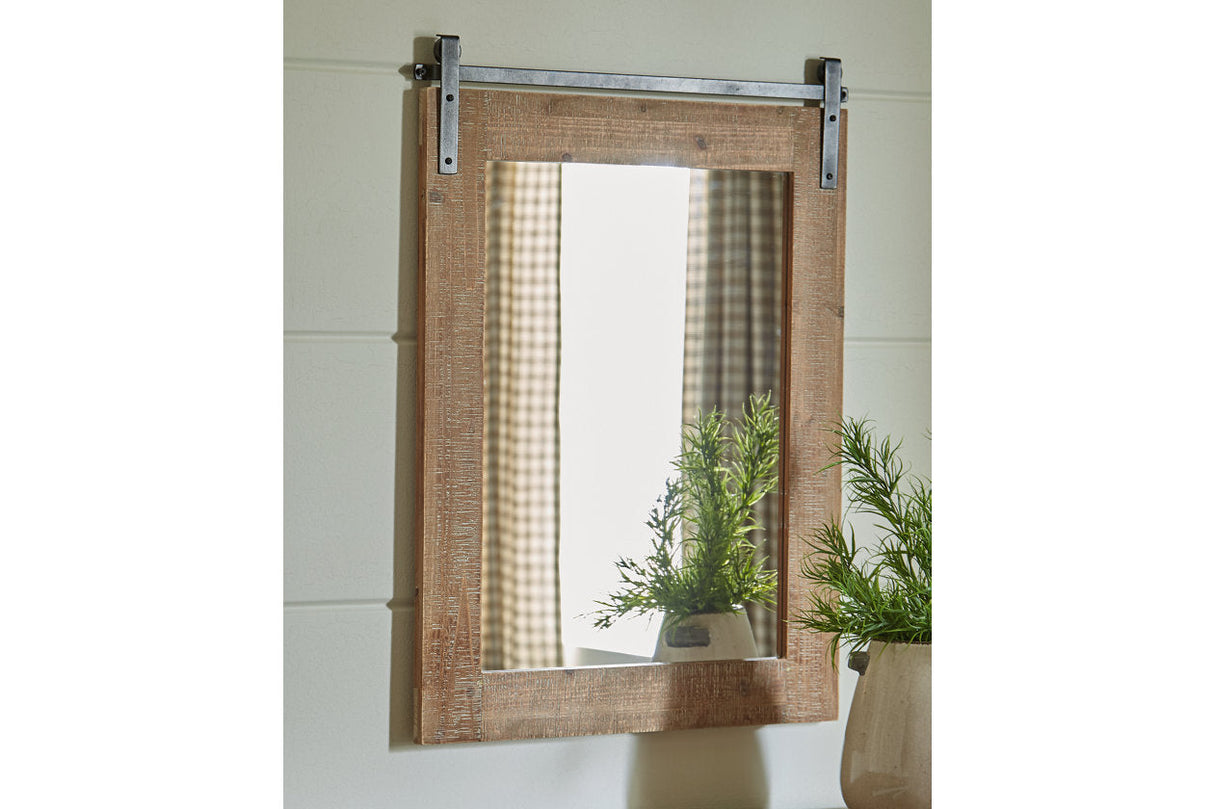 Lanie Antique Brown Accent Mirror