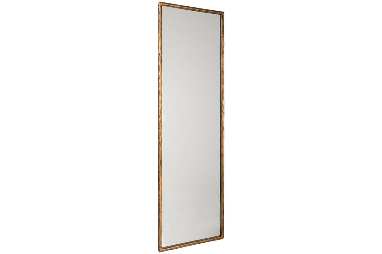 Ryandale Antique Brass Finish Floor Mirror