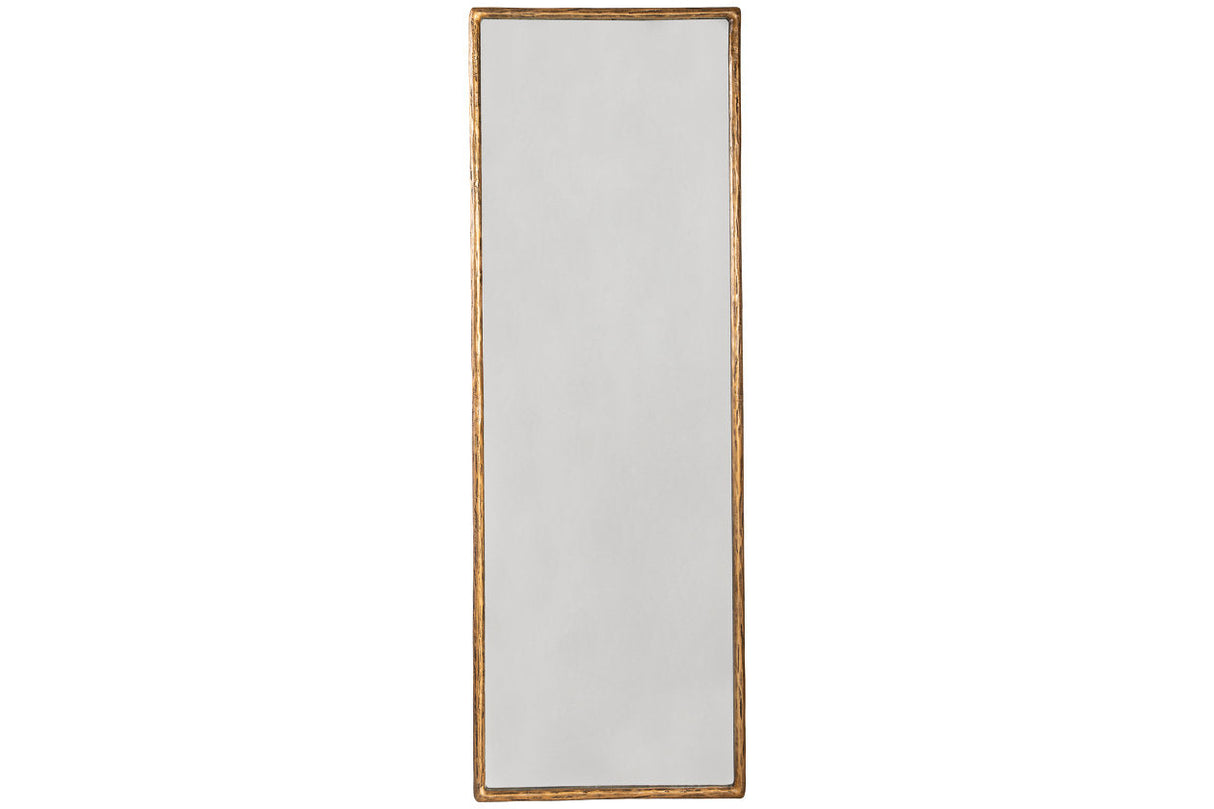 Ryandale Antique Brass Finish Floor Mirror