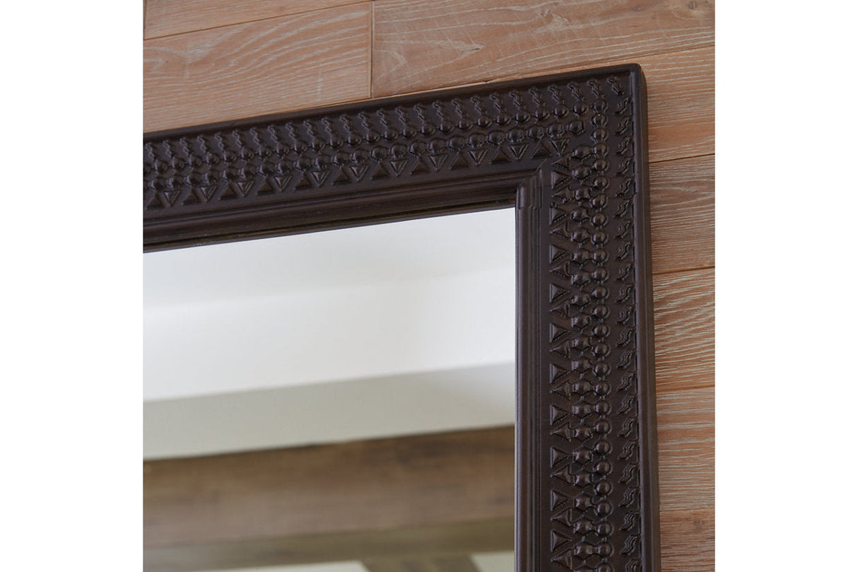 Balintmore Dark Brown Floor Mirror