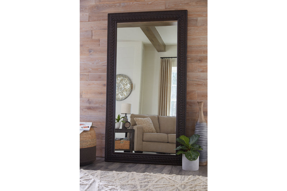 Balintmore Dark Brown Floor Mirror