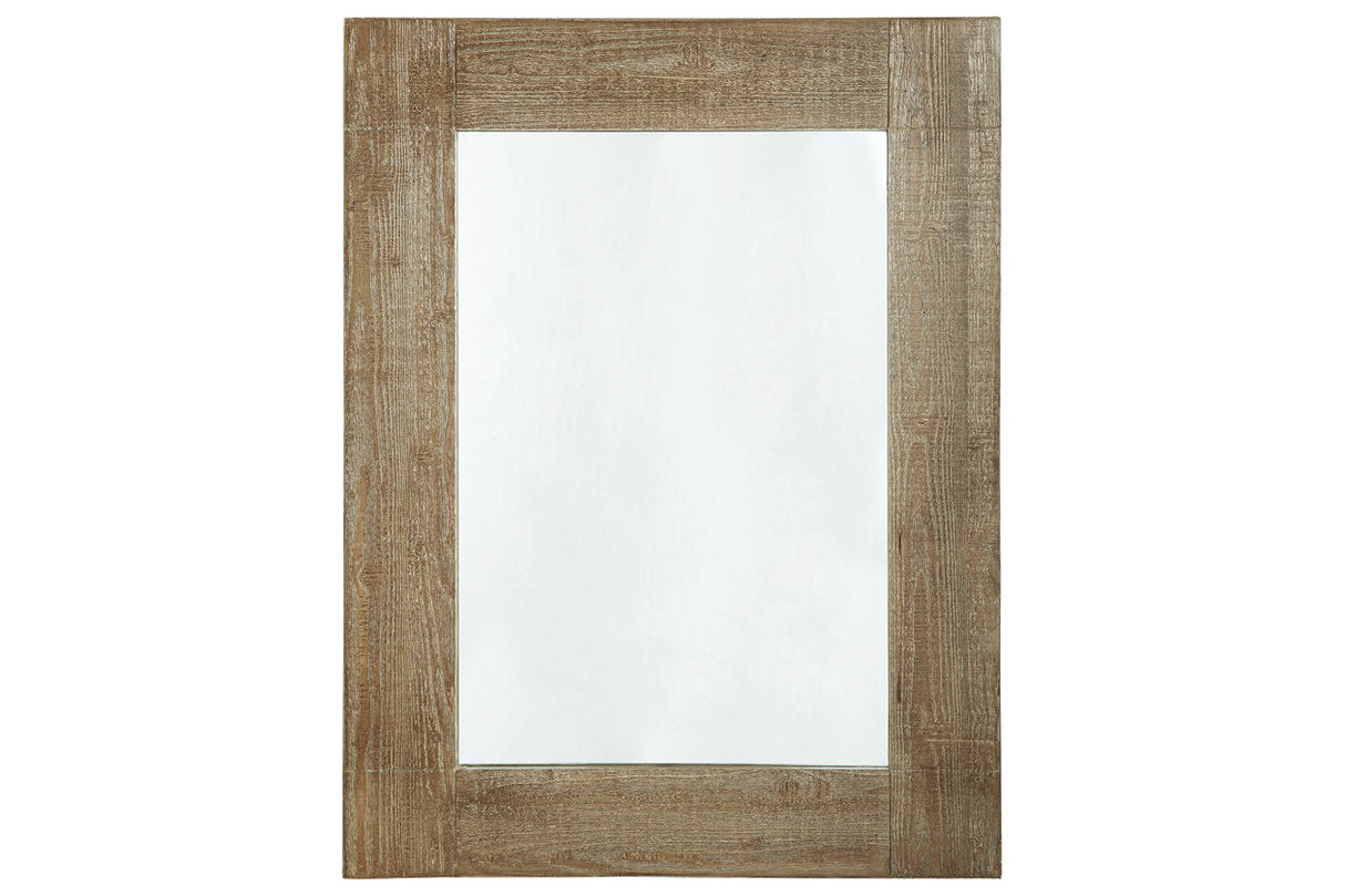 Waltleigh Distressed Brown Accent Mirror