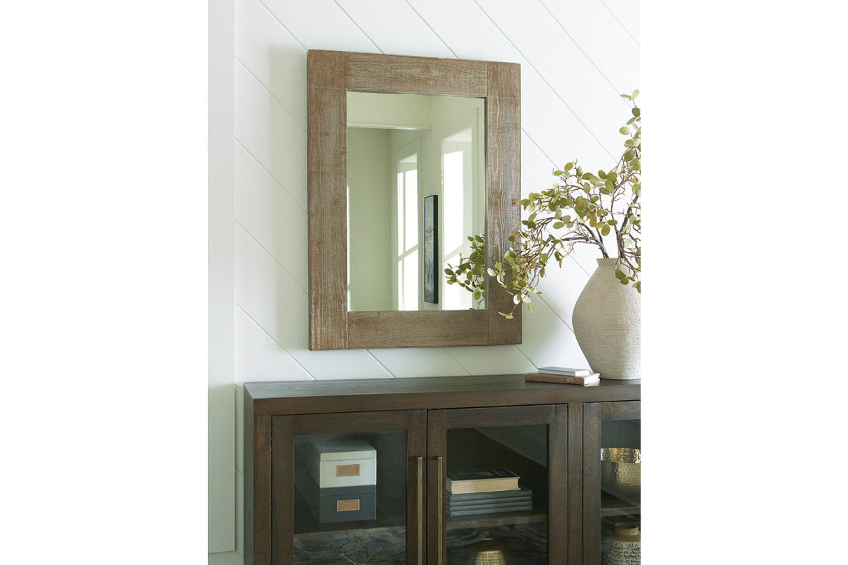 Waltleigh Distressed Brown Accent Mirror