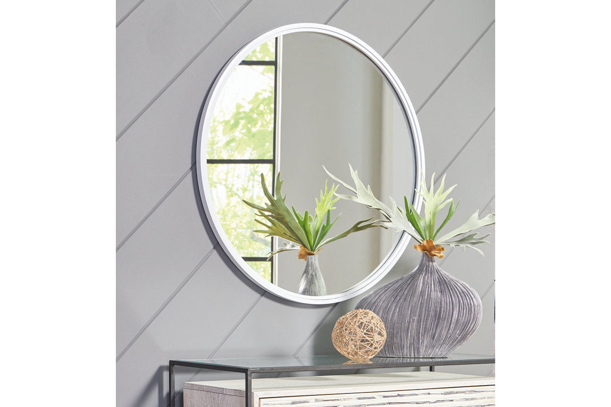 Brocky White Accent Mirror