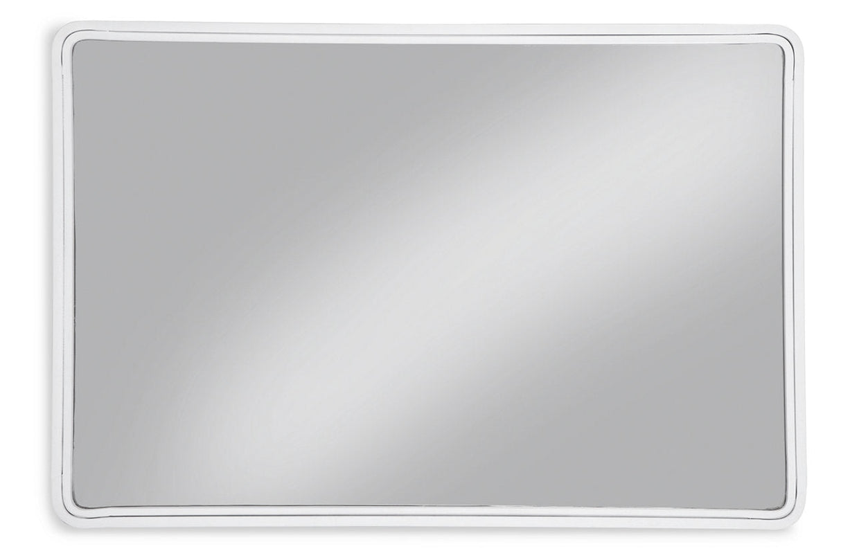 Brocky White Accent Mirror