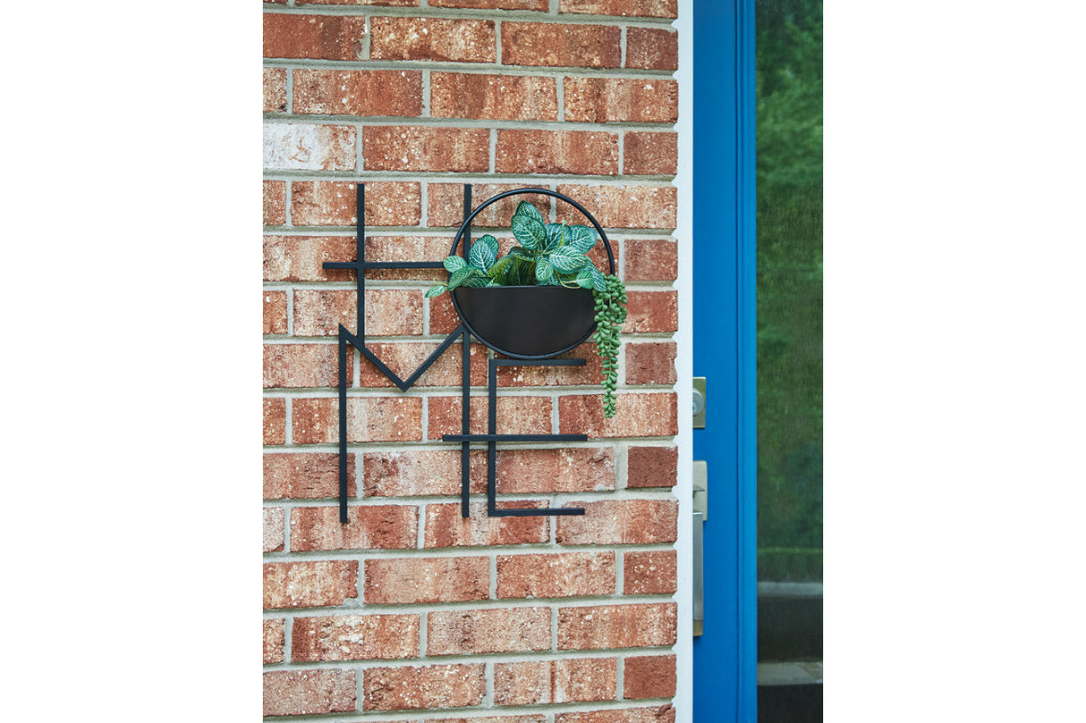 Dunster Black Wall Planter On Stand