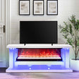 Sleek White 71" Fireplace TV Stand by Happy Homes at Eve Furniture