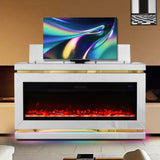 StreamNest White Fireplace TV Stand by Happy Homes at Eve Furniture