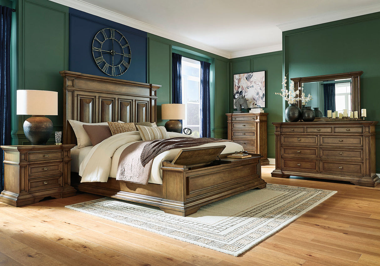 Frantanna Brown Panel Storage Bedroom Set by Ashley at Eve Furniture