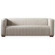 Elara Cream Velvet Sofa by Ashcroft Imports at Eve Furniture