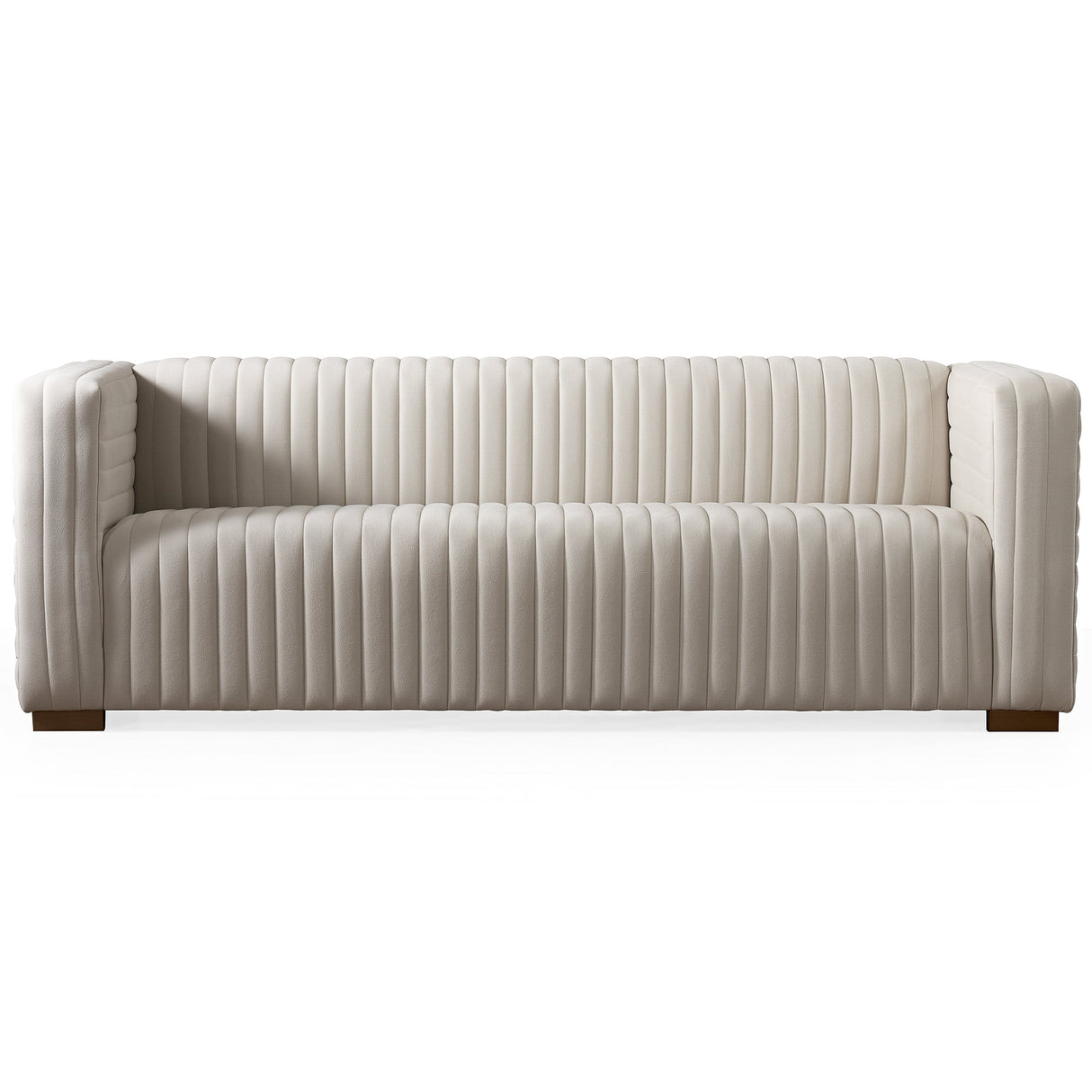 Elara Cream Velvet Sofa by Ashcroft Imports at Eve Furniture