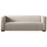 Elara Cream Velvet Sofa by Ashcroft Imports at Eve Furniture