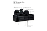 Caveman Den Midnight Power Reclining Living Room Set