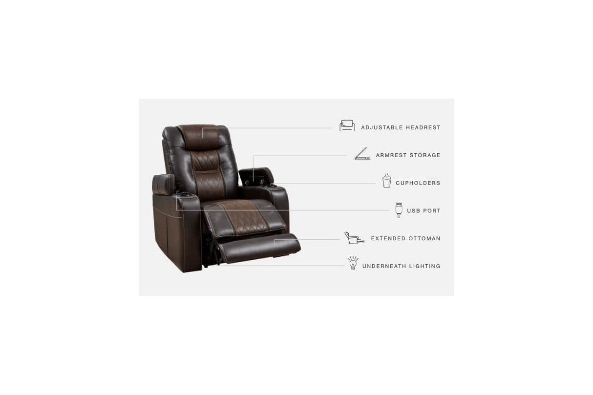 Composer Brown Power Recliner