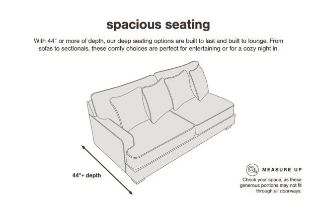 Avaliyah Ash 2-Piece Sectional Loveseat