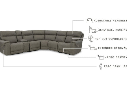 Starbot Fossil 7-Piece Power Reclining Sectional