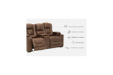 Owner's Box Thyme Power Reclining Loveseat with Console