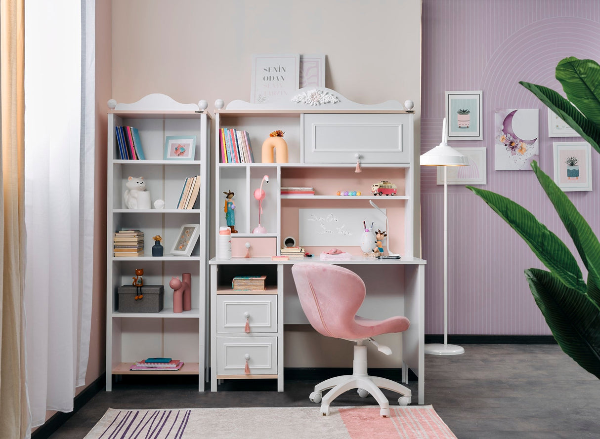 Alya Study Desk With Top Module by Furnia at Eve Furniture