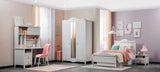 Alya Kids Room Set (Twin Bed & Study Desk & Nightstand) by Furnia at Eve Furniture