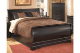 Huey Vineyard Black Full Sleigh Bed