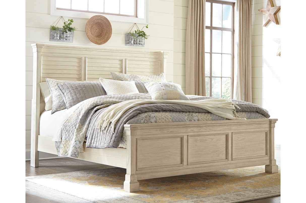 Bolanburg Antique White King Panel Bed