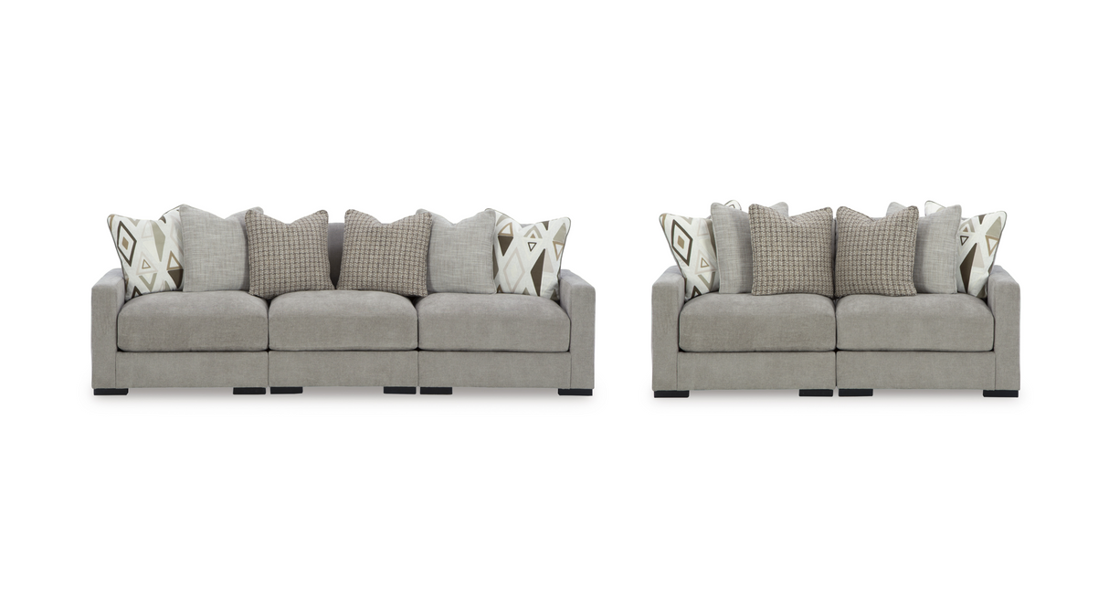 Aslan Court Pebble Modular Sofa and Loveseat