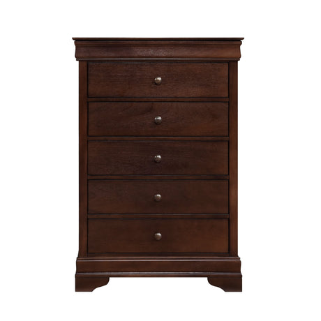 Abbeville Cherry Sleigh Bedroom Set by Homelegance at Eve Furniture