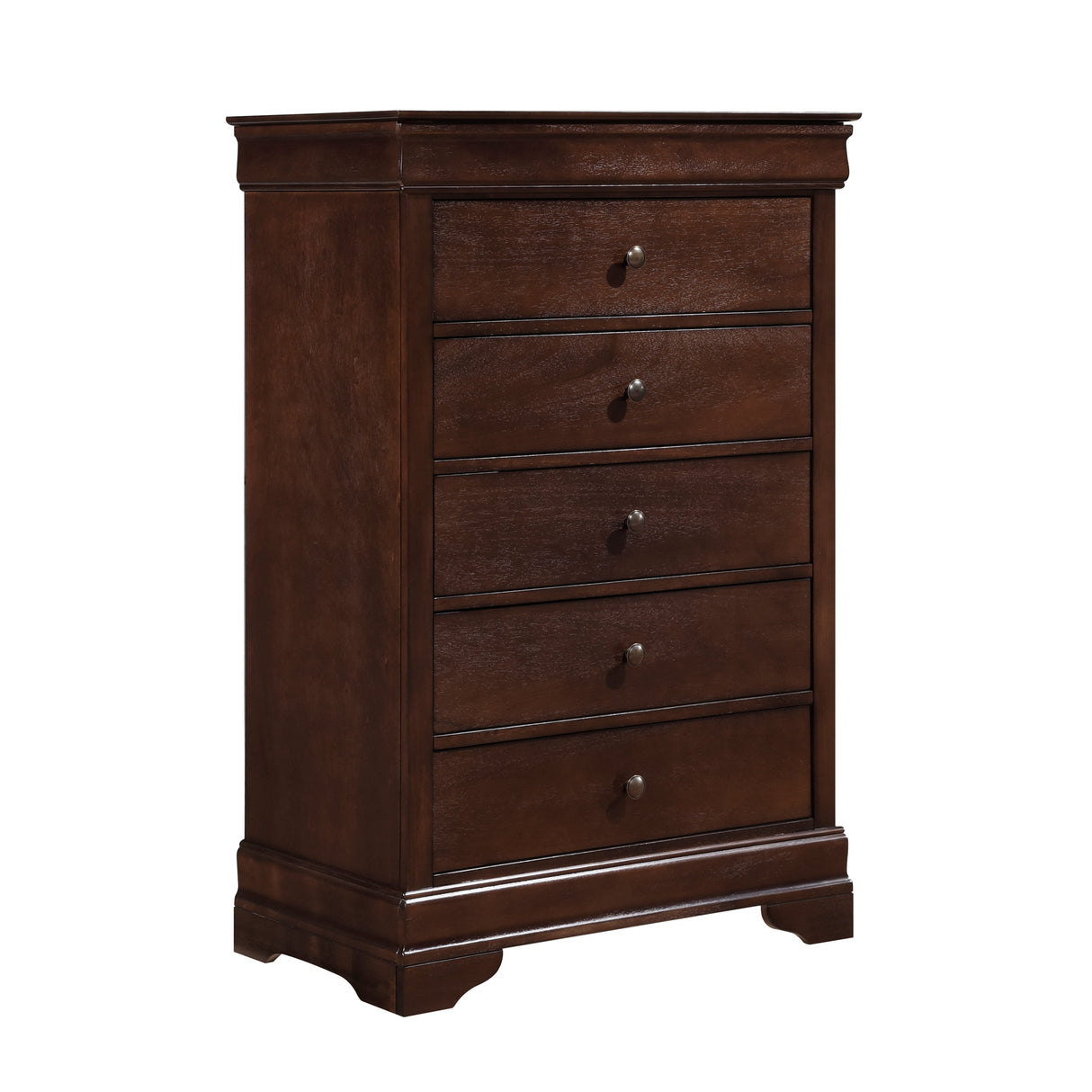 Abbeville Cherry Sleigh Bedroom Set by Homelegance at Eve Furniture
