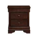 Abbeville Cherry Sleigh Bedroom Set by Homelegance at Eve Furniture