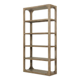 Abbott Brown Bookshelf by Moe's Home at Eve Furniture
