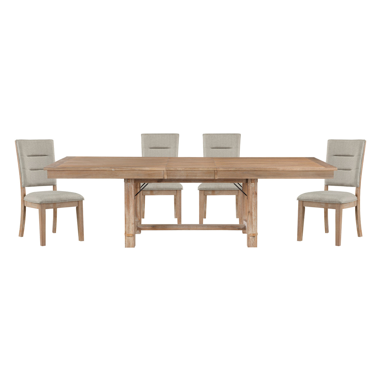 Aberdeen Light Oak Extendable Dining Set by Homelegance at Eve Furniture