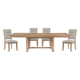 Aberdeen Light Oak Extendable Dining Set by Homelegance at Eve Furniture