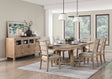 Aberdeen Light Oak Extendable Dining Set by Homelegance at Eve Furniture