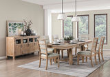 Aberdeen Light Oak Extendable Dining Table by Homelegance at Eve Furniture